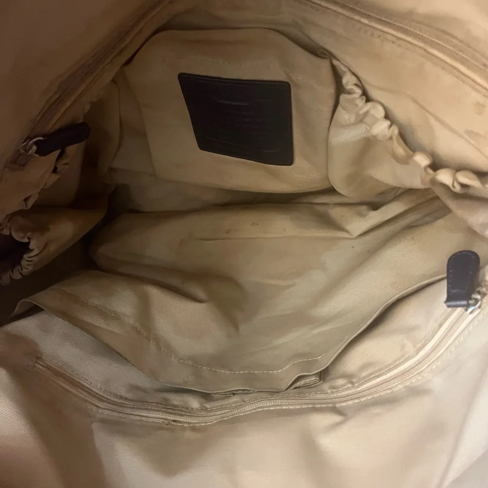 Coach Canvas Leather Baby Diaper Bag